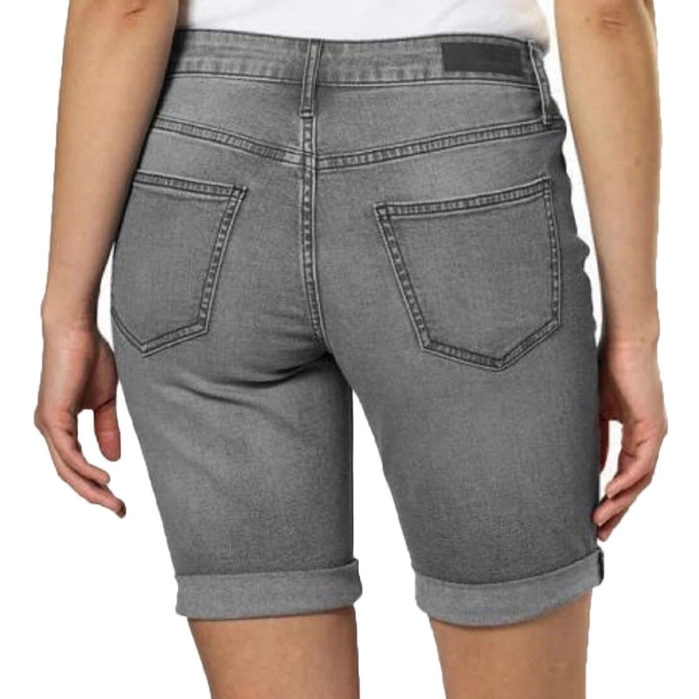 CK Calvin Klein Jeans City Shorts Bermuda Denim Light Gray Size 4 - Picture 2 of 10